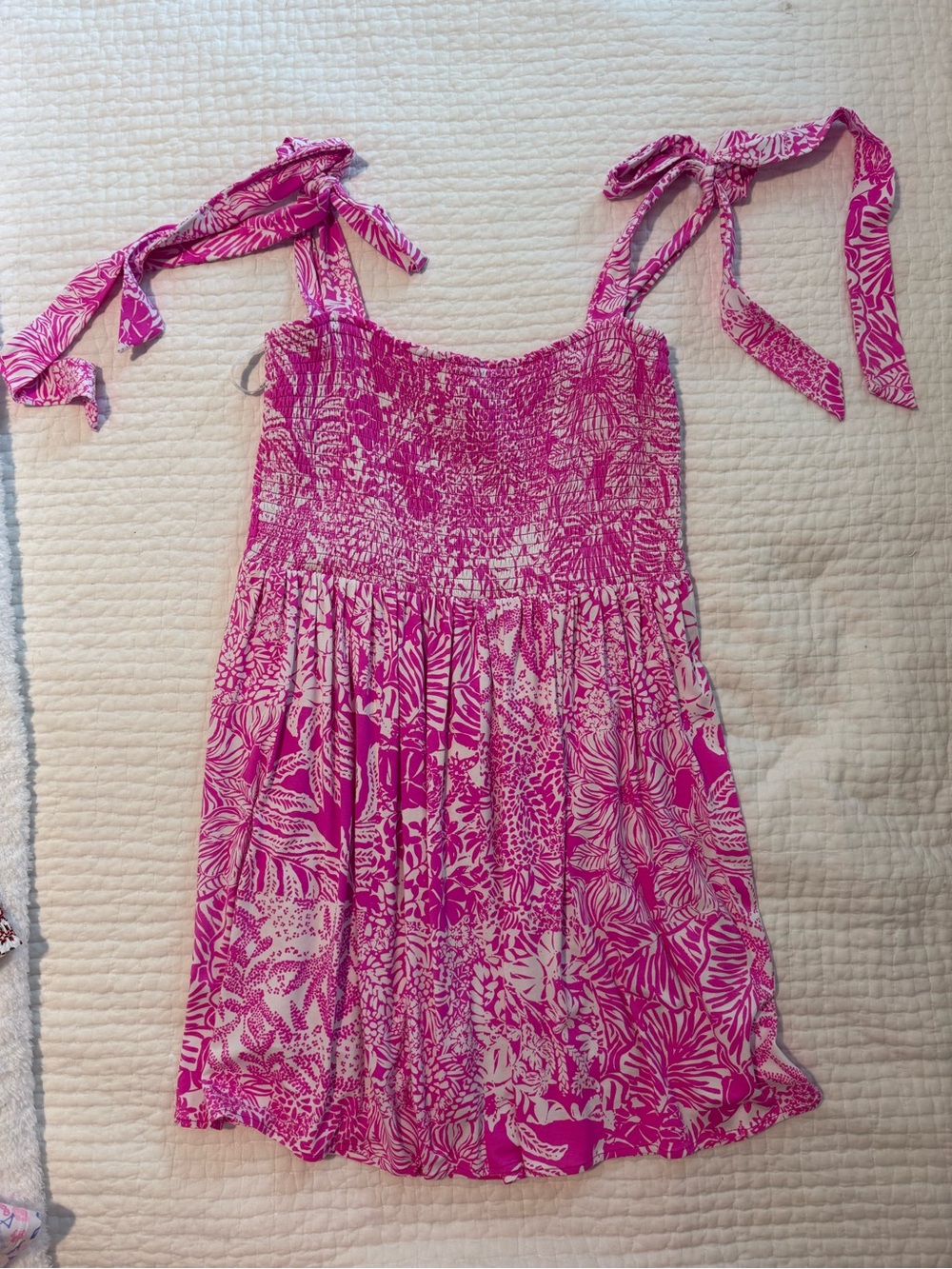 Lilly Pulitzer Rivera Smocked Romper NWT